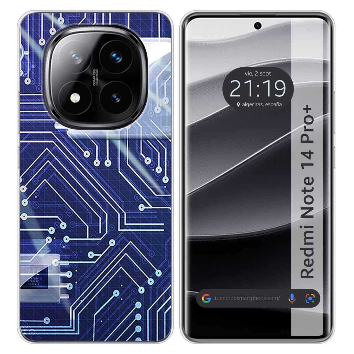 Funda Silicona para Xiaomi Redmi Note 14 Pro+ Plus 5G diseño Circuito Dibujos