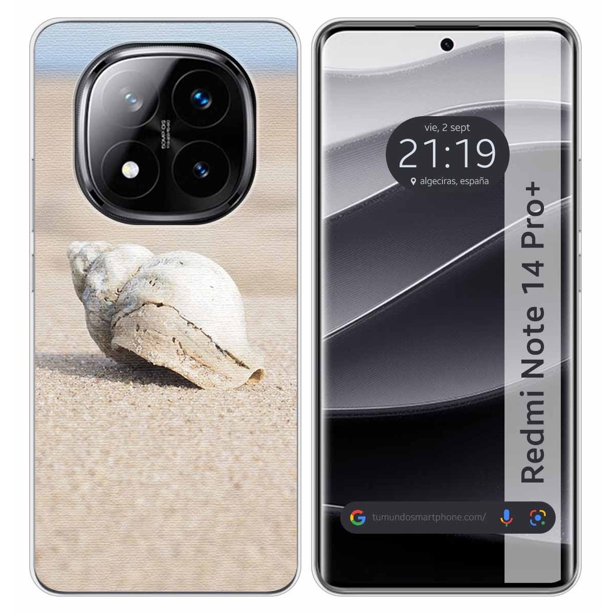 Funda Silicona para Xiaomi Redmi Note 14 Pro+ Plus 5G diseño Concha Dibujos