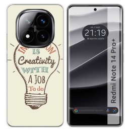 Funda Silicona para Xiaomi Redmi Note 14 Pro+ Plus 5G diseño Creativity Dibujos