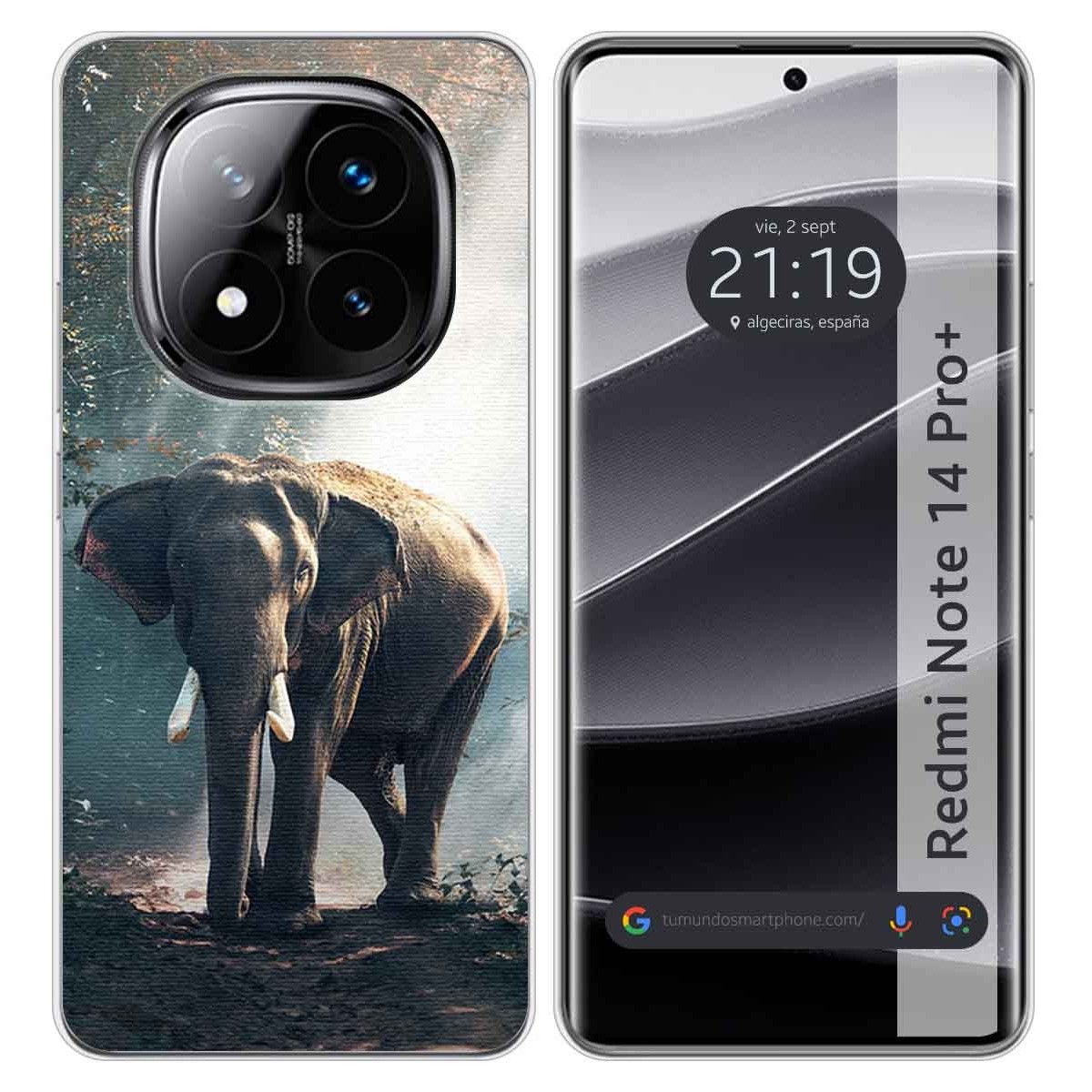 Funda Silicona para Xiaomi Redmi Note 14 Pro+ Plus 5G diseño Elefante Dibujos