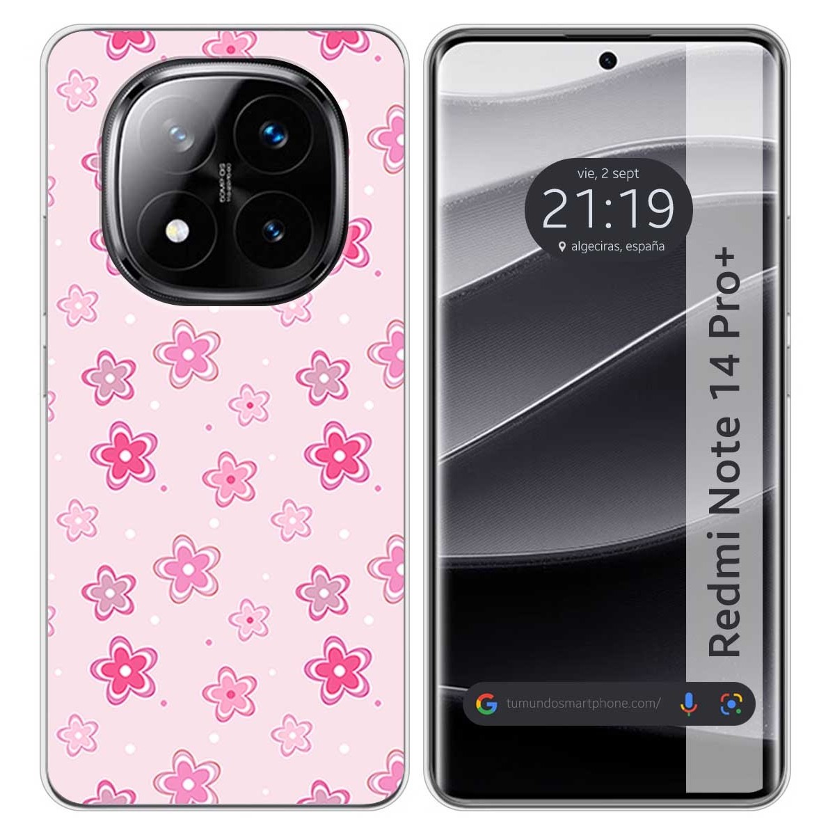 Funda Silicona para Xiaomi Redmi Note 14 Pro+ Plus 5G diseño Flores Dibujos