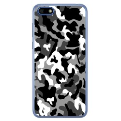 Funda Gel Tpu para Huawei Honor 7S / Y5 2018 Diseño Snow Camuflaje Dibujos