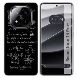 Funda Silicona para Xiaomi Redmi Note 14 Pro+ Plus 5G diseño Formulas Dibujos