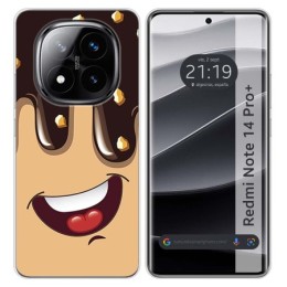 Funda Silicona para Xiaomi Redmi Note 14 Pro+ Plus 5G diseño Helado Chocolate Dibujos