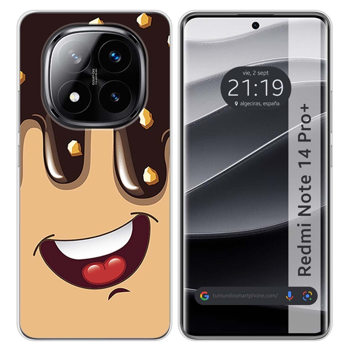 Funda Silicona para Xiaomi Redmi Note 14 Pro+ Plus 5G diseño Helado Chocolate Dibujos