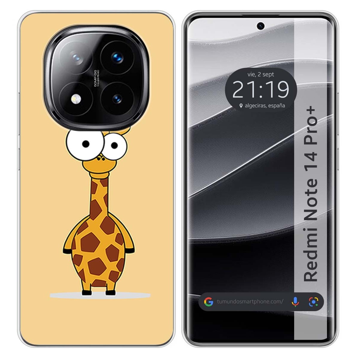 Funda Silicona para Xiaomi Redmi Note 14 Pro+ Plus 5G diseño Jirafa Dibujos