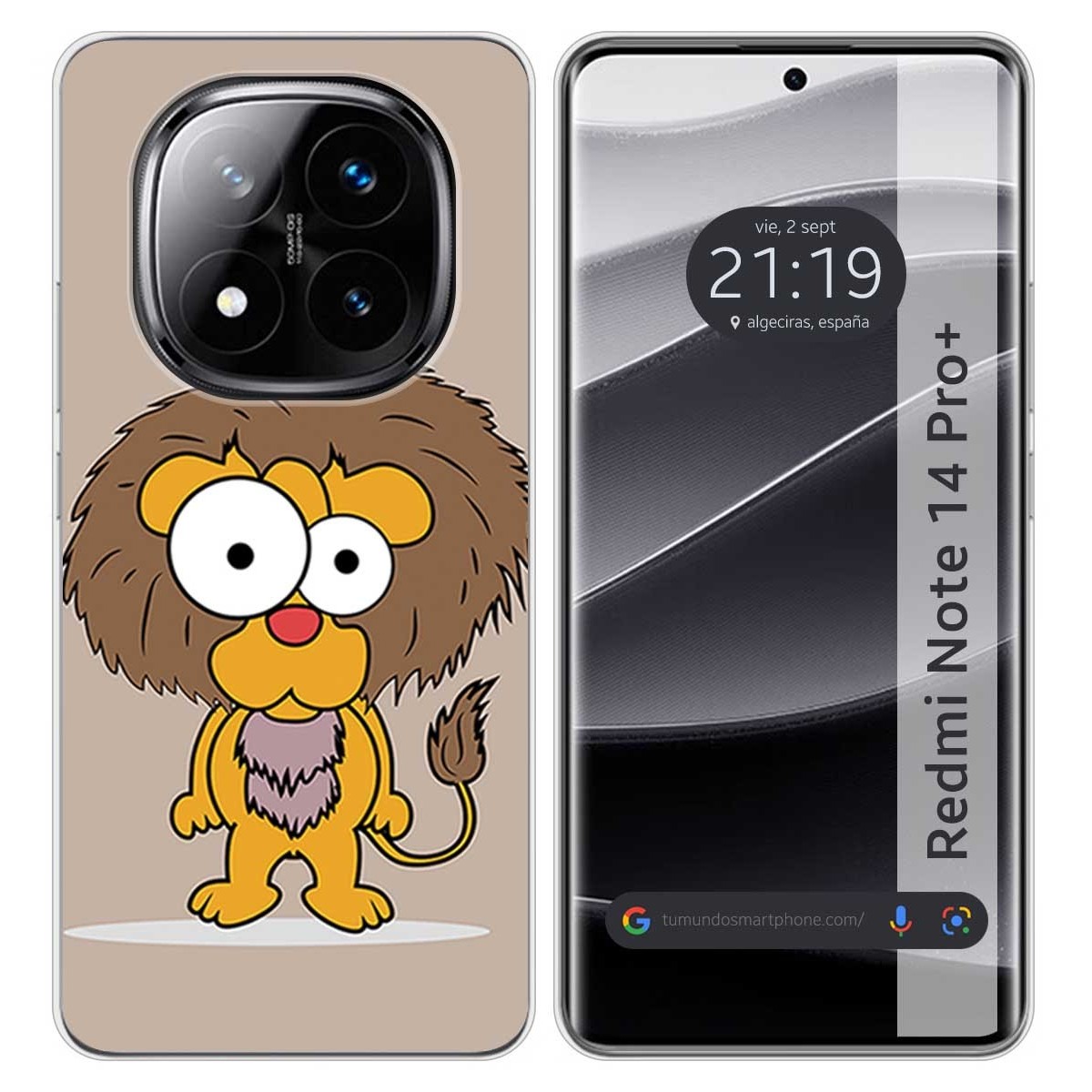 Funda Silicona para Xiaomi Redmi Note 14 Pro+ Plus 5G diseño Leon Dibujos