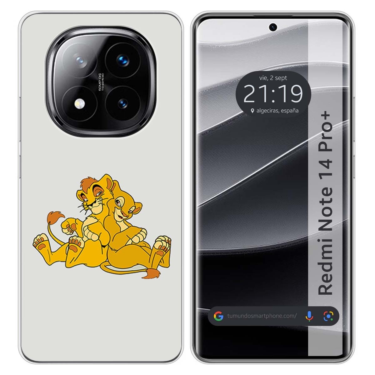 Funda Silicona para Xiaomi Redmi Note 14 Pro+ Plus 5G diseño Leones Dibujos