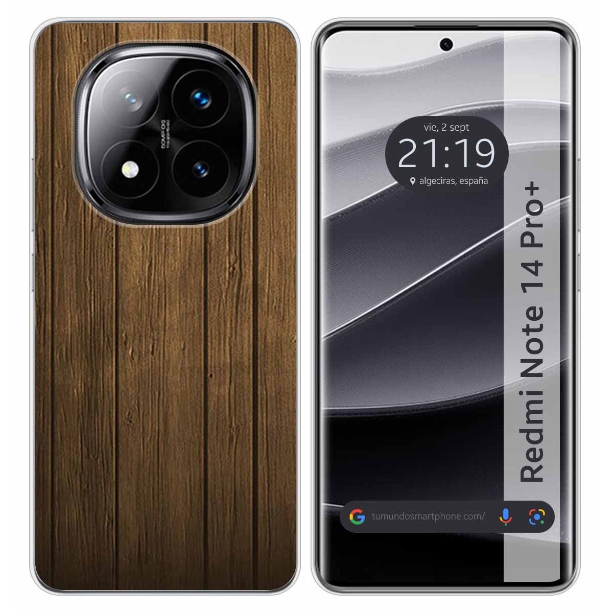 Funda Silicona para Xiaomi Redmi Note 14 Pro+ Plus 5G diseño Madera Dibujos