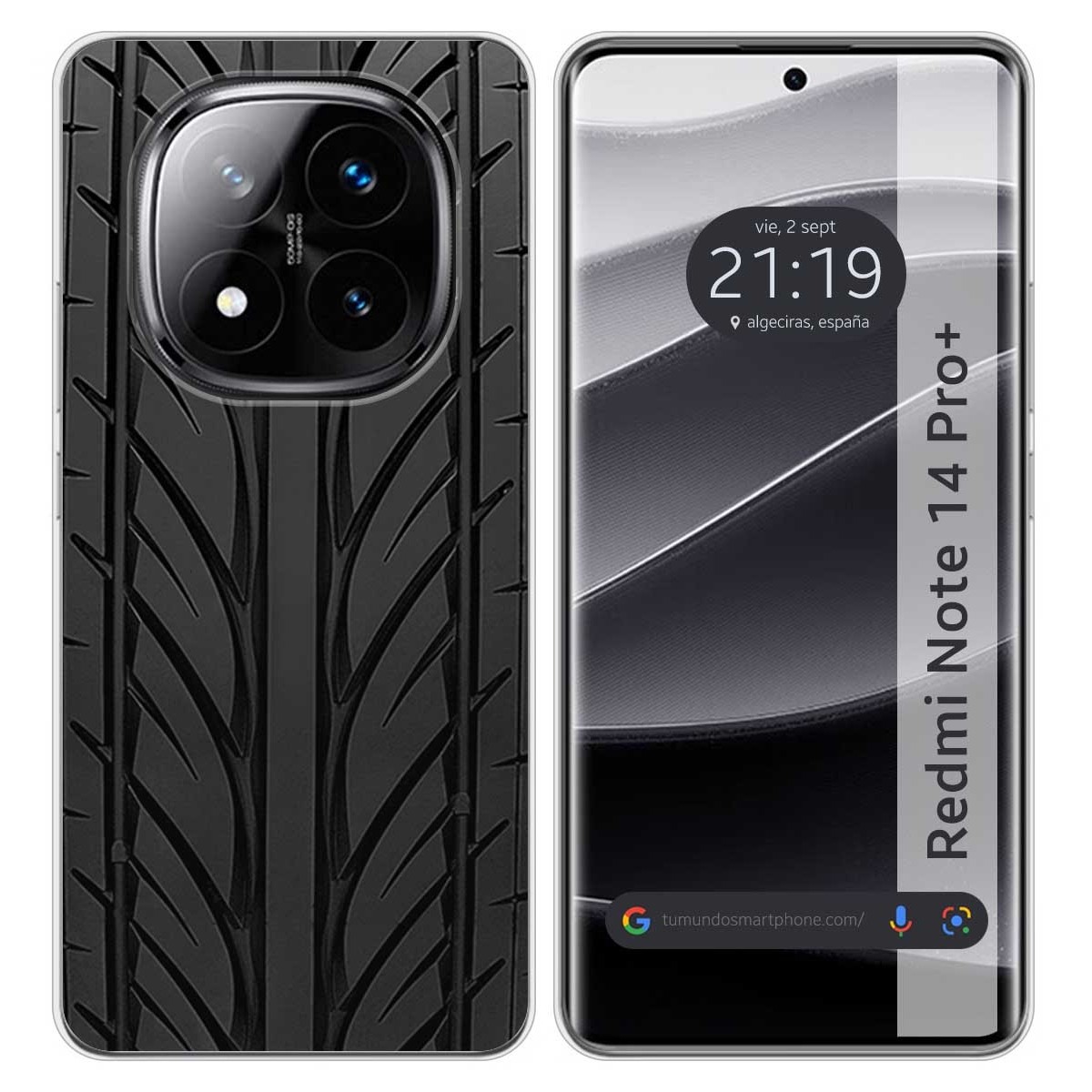 Funda Silicona para Xiaomi Redmi Note 14 Pro+ Plus 5G diseño Neumatico Dibujos