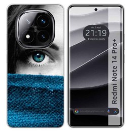 Funda Silicona para Xiaomi Redmi Note 14 Pro+ Plus 5G diseño Ojo Dibujos