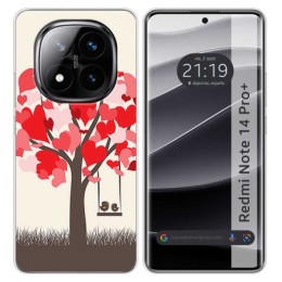 Funda Silicona para Xiaomi Redmi Note 14 Pro+ Plus 5G diseño Pajaritos Dibujos