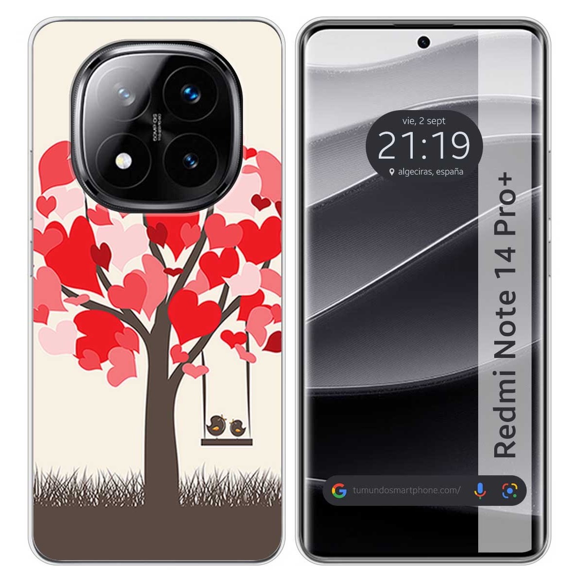 Funda Silicona para Xiaomi Redmi Note 14 Pro+ Plus 5G diseño Pajaritos Dibujos