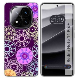 Funda Silicona para Xiaomi Redmi Note 14 Pro+ Plus 5G diseño Radial Dibujos