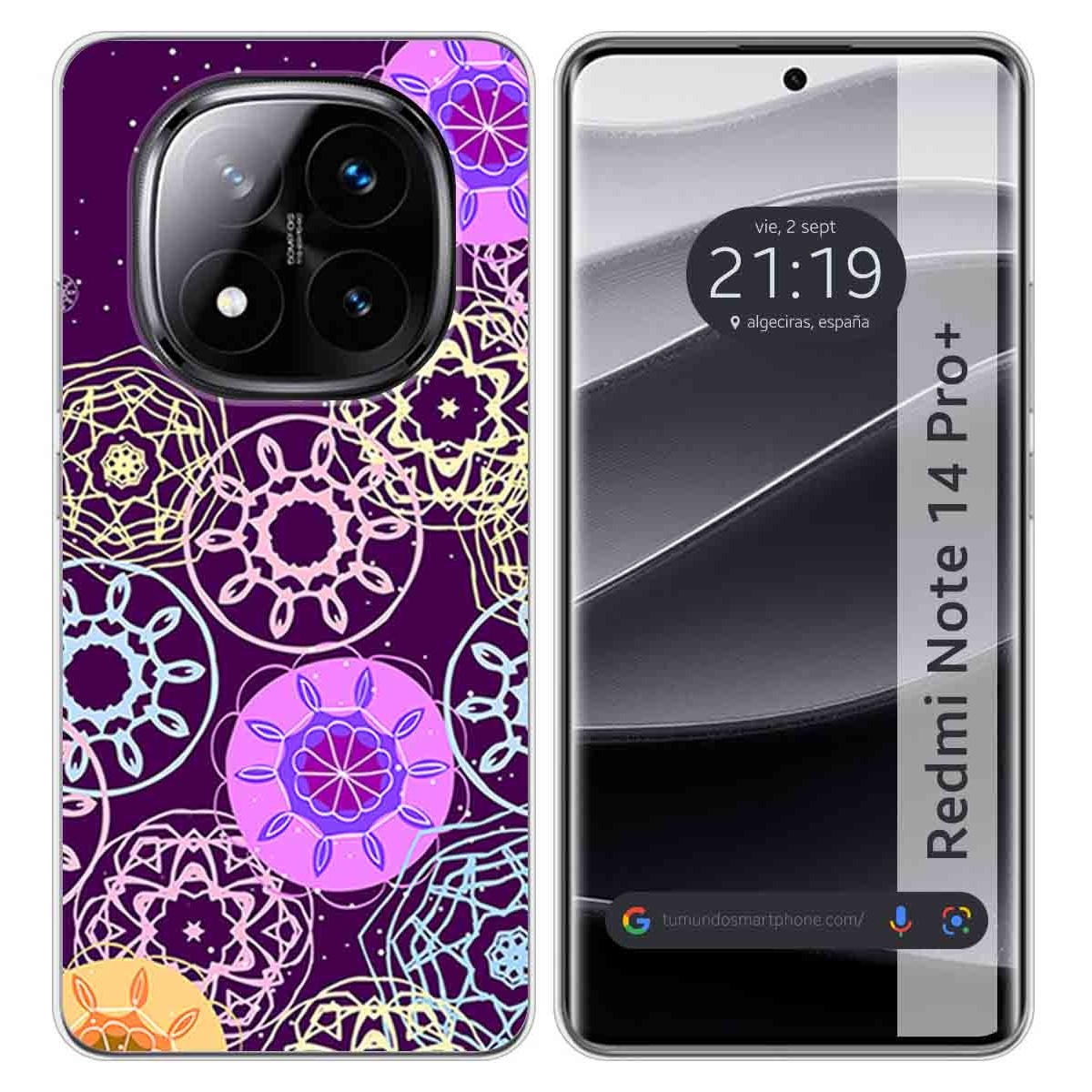 Funda Silicona para Xiaomi Redmi Note 14 Pro+ Plus 5G diseño Radial Dibujos