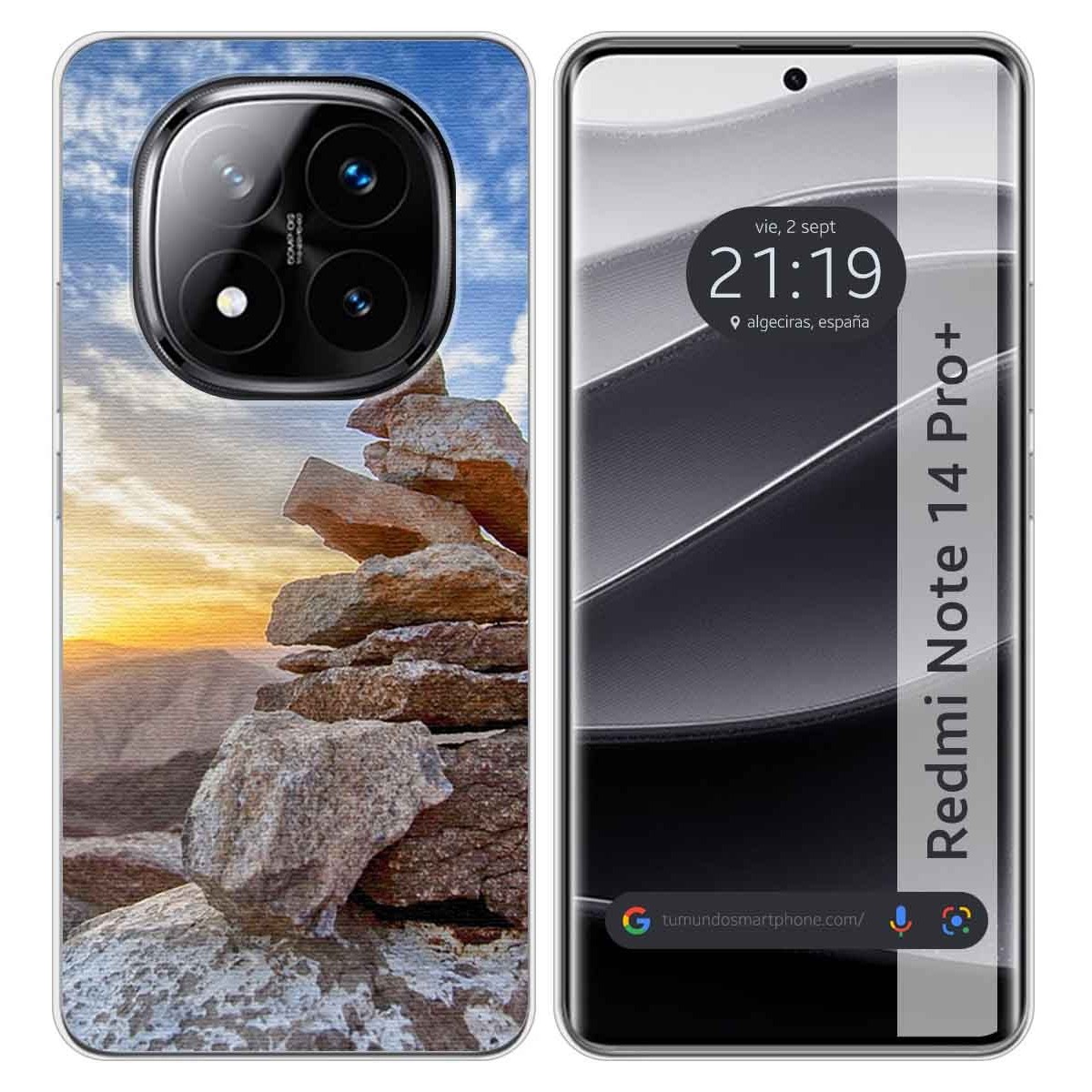 Funda Silicona para Xiaomi Redmi Note 14 Pro+ Plus 5G diseño Sunset Dibujos