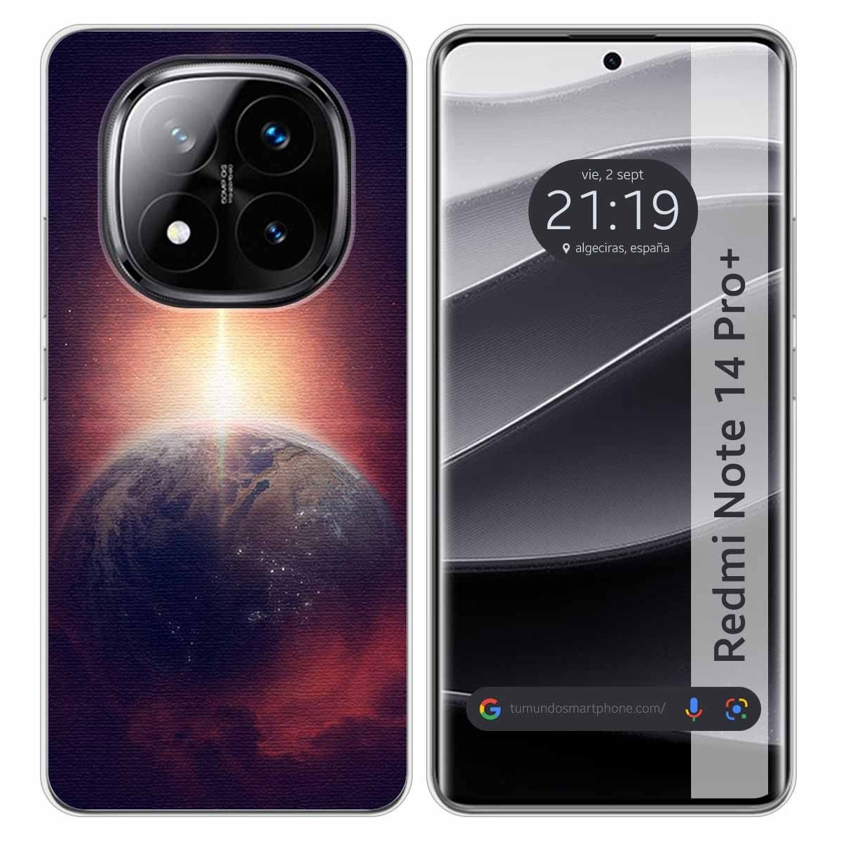 Funda Silicona para Xiaomi Redmi Note 14 Pro+ Plus 5G diseño Tierra Dibujos