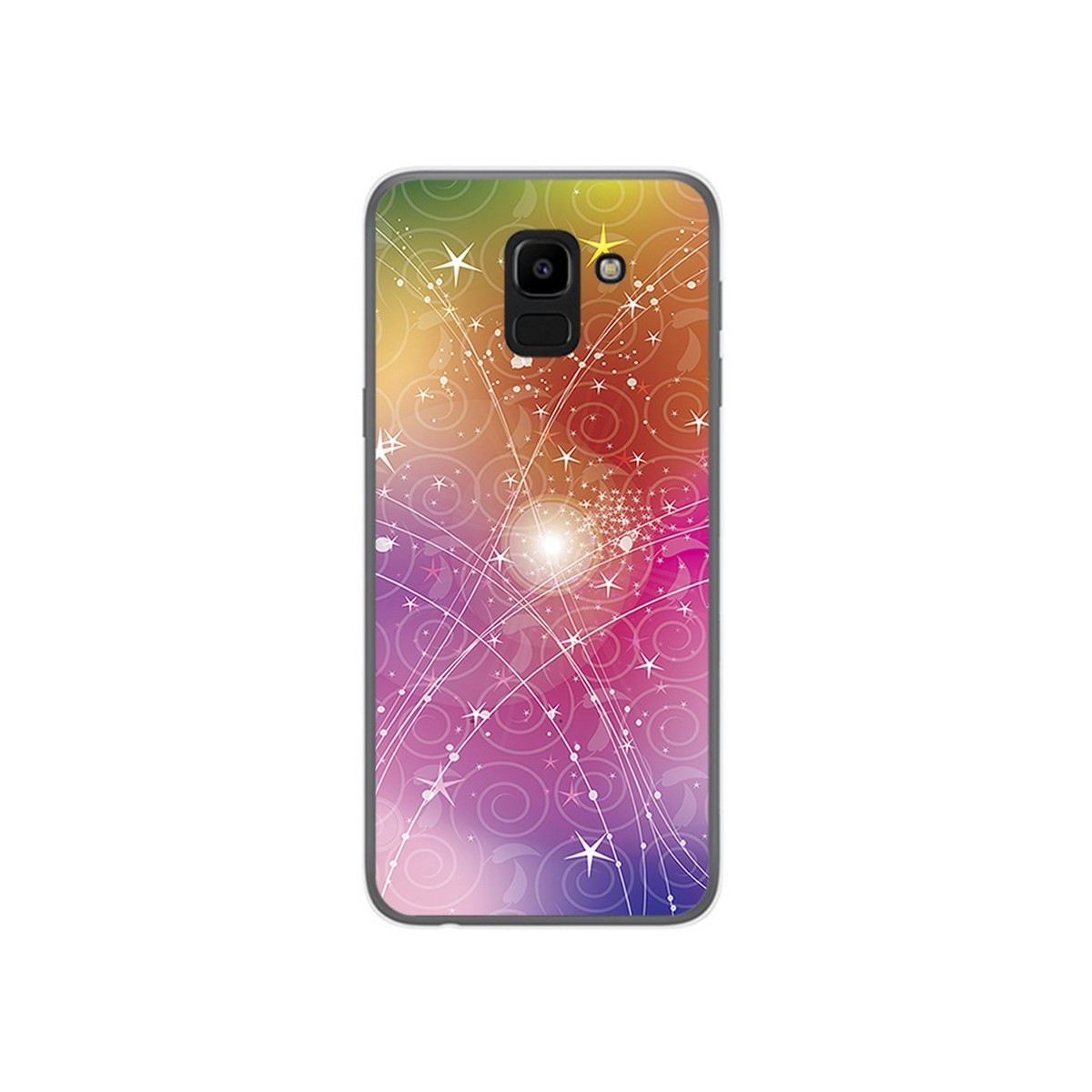 Funda Gel Tpu para Samsung Galaxy J6 (2018) Diseño Abstracto Dibujos