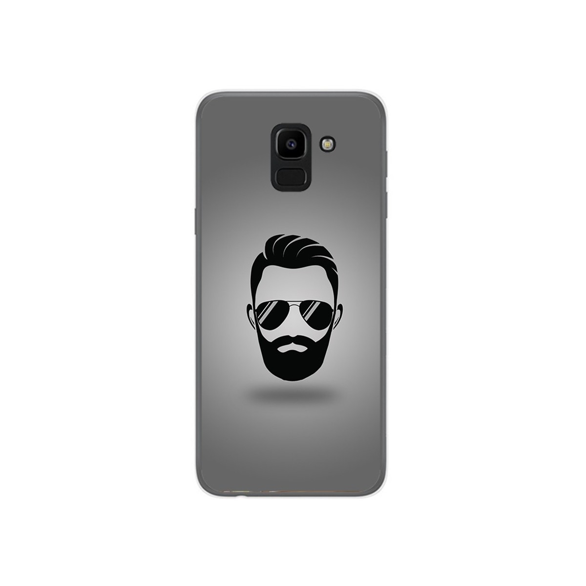 Funda Gel Tpu para Samsung Galaxy J6 (2018) Diseño Barba Dibujos