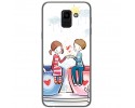 Funda Gel Tpu para Samsung Galaxy J6 (2018) Diseño Cafe Dibujos