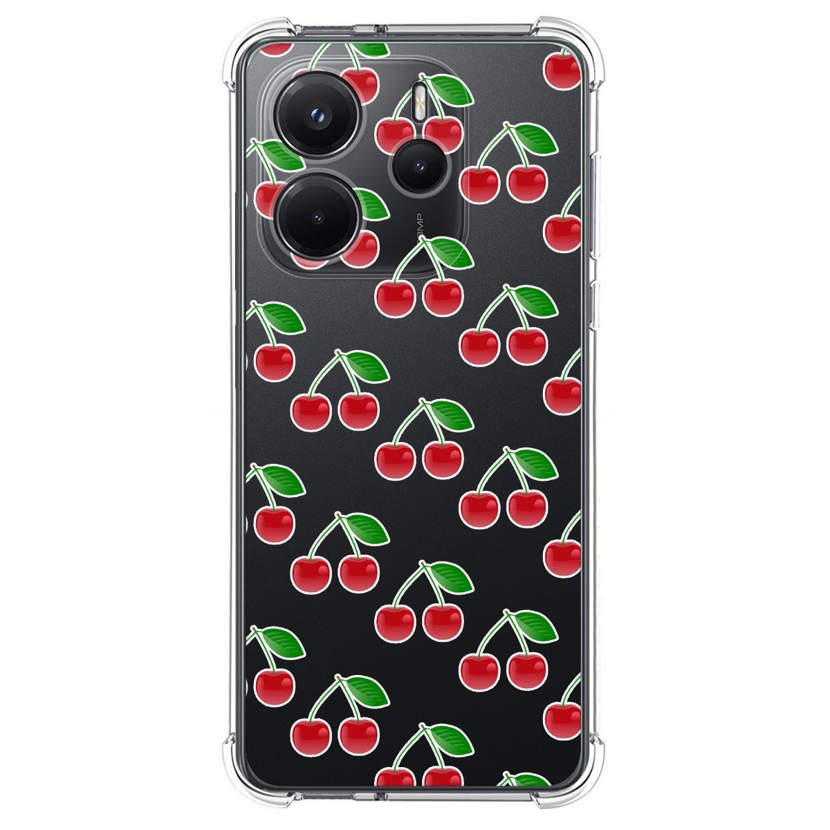 Funda Silicona Antigolpes para Xiaomi Redmi Note 14 4G diseño Cerezas Dibujos