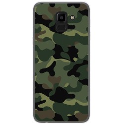 Funda Gel Tpu para Samsung Galaxy J6 (2018) Diseño Camuflaje Dibujos