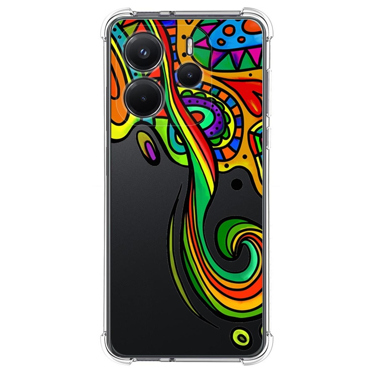 Funda Silicona Antigolpes para Xiaomi Redmi Note 14 4G diseño Colores Dibujos