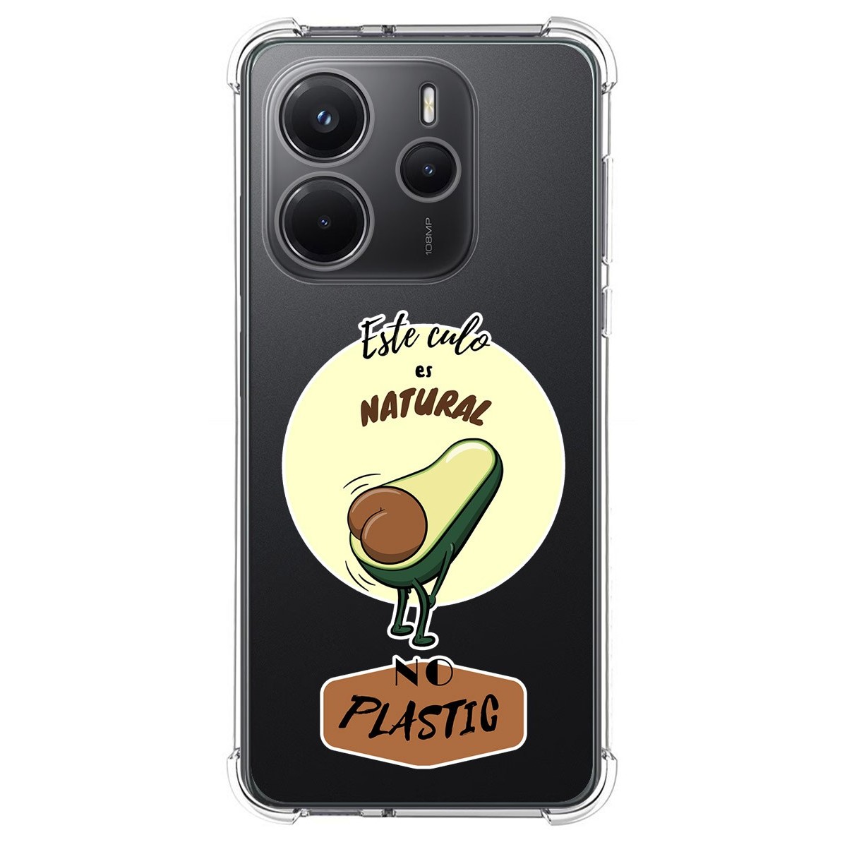 Funda Silicona Antigolpes para Xiaomi Redmi Note 14 4G diseño Culo Natural Dibujos