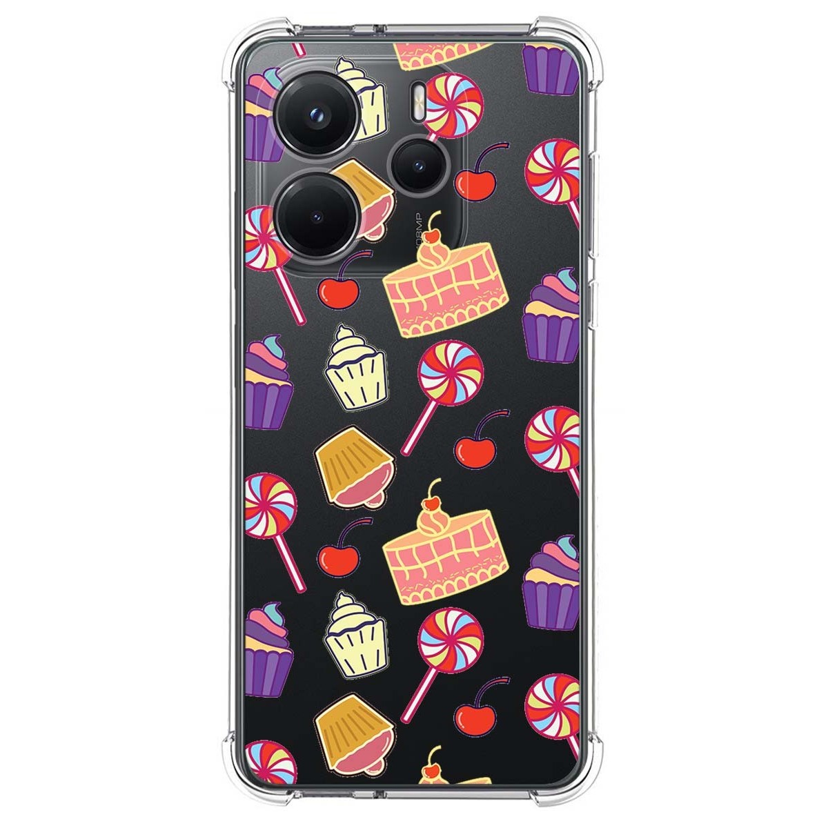 Funda Silicona Antigolpes para Xiaomi Redmi Note 14 4G diseño Dulces 01 Dibujos