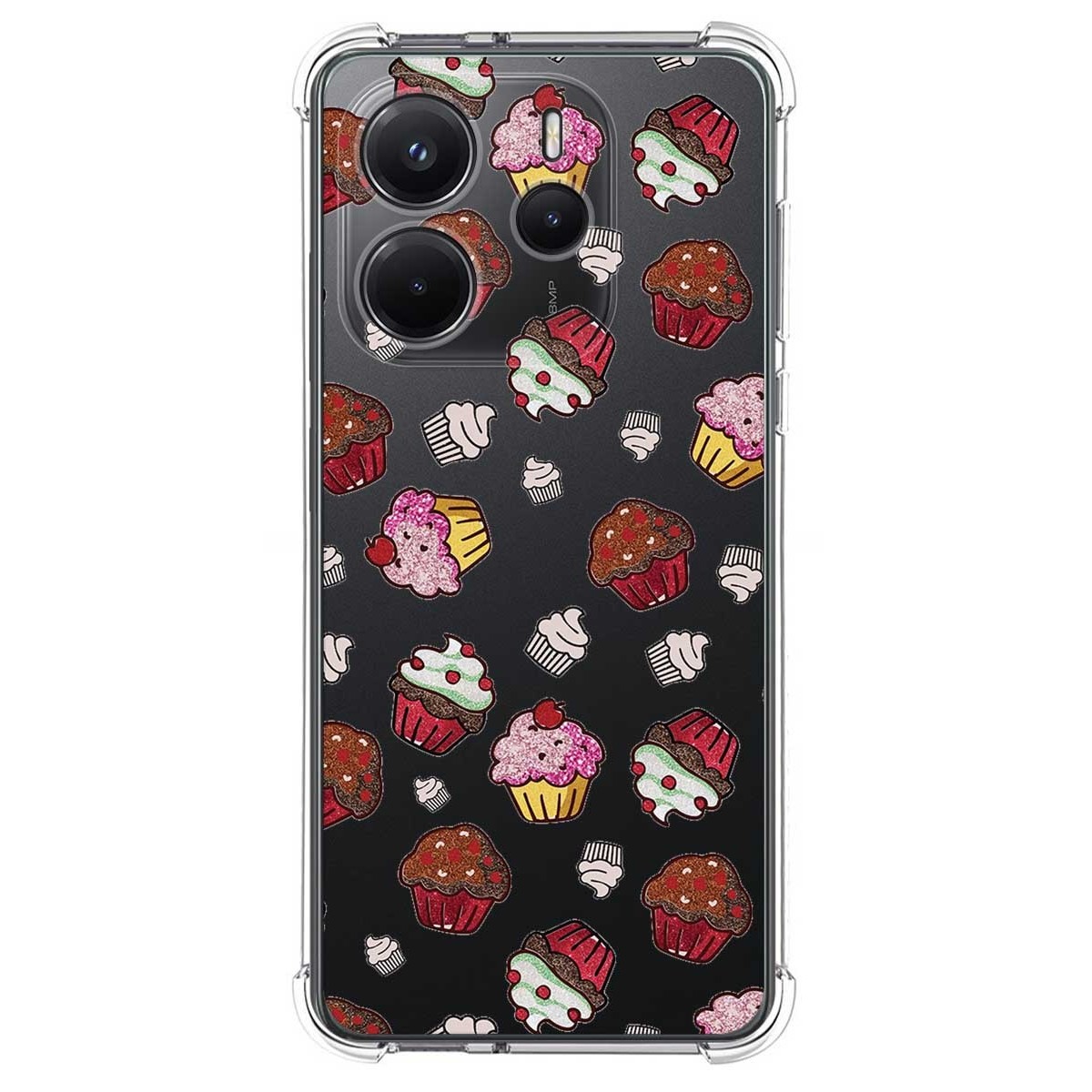 Funda Silicona Antigolpes para Xiaomi Redmi Note 14 4G diseño Muffins Dibujos