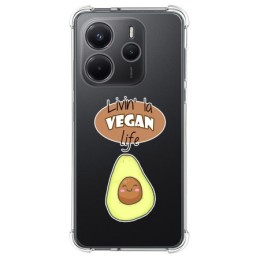 Funda Silicona Antigolpes para Xiaomi Redmi Note 14 4G diseño Vegan Life Dibujos