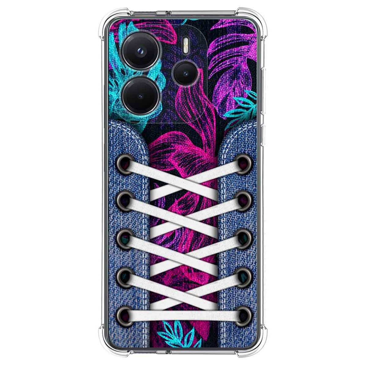 Funda Silicona Antigolpes para Xiaomi Redmi Note 14 4G diseño Zapatillas 07 Dibujos