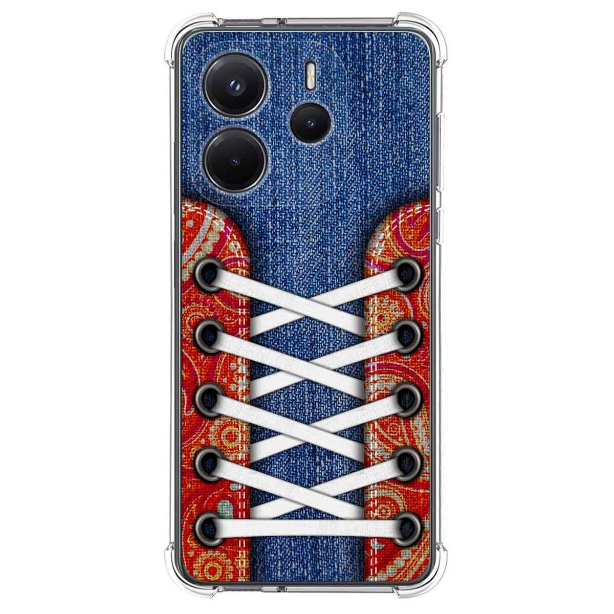 Funda Silicona Antigolpes para Xiaomi Redmi Note 14 4G diseño Zapatillas 11 Dibujos