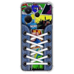 Funda Silicona Antigolpes para Xiaomi Redmi Note 14 4G diseño Zapatillas 14 Dibujos