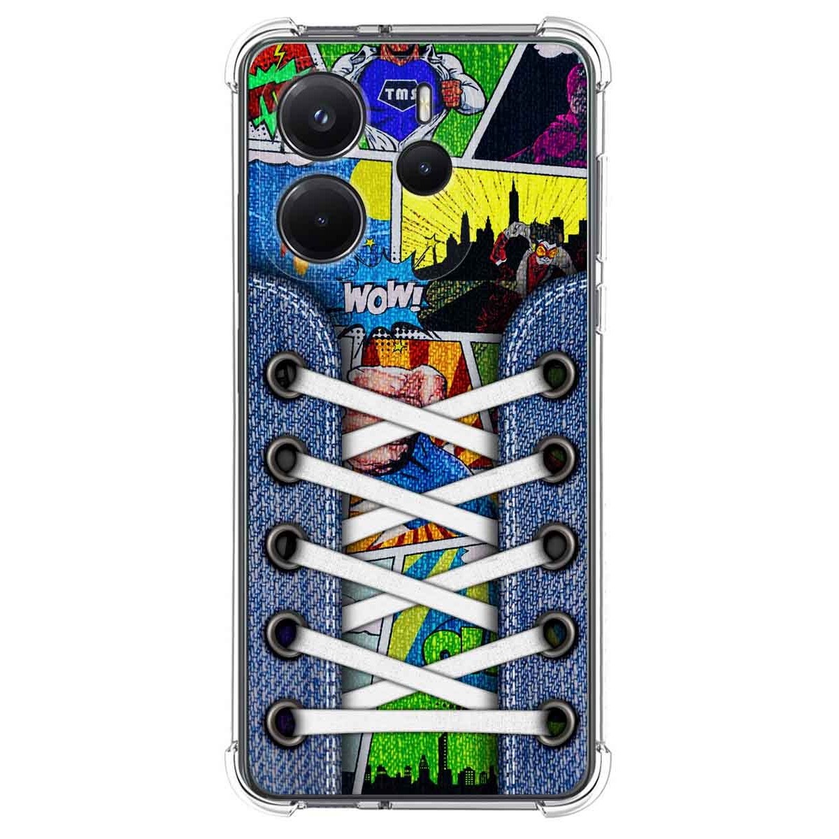 Funda Silicona Antigolpes para Xiaomi Redmi Note 14 4G diseño Zapatillas 14 Dibujos