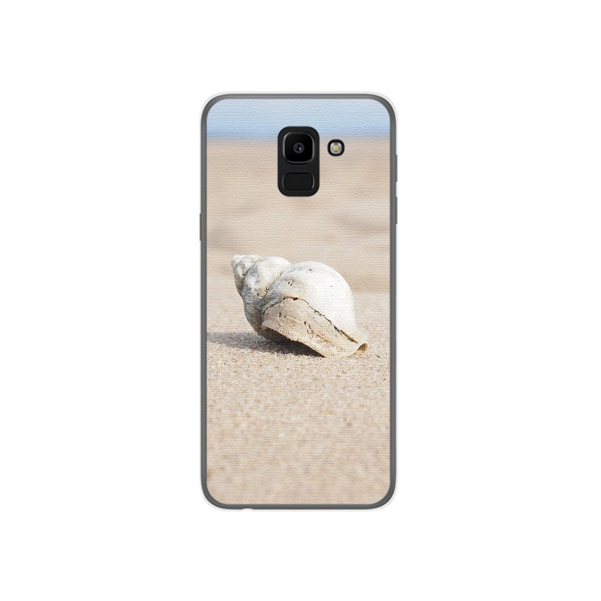 Funda Gel Tpu para Samsung Galaxy J6 (2018) Diseño Concha Dibujos