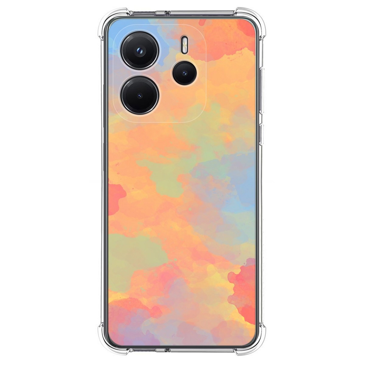 Funda Silicona Antigolpes para Xiaomi Redmi Note 14 4G diseño Acuarela 08 Dibujos