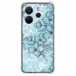 Funda Silicona Antigolpes para Xiaomi Redmi Note 14 4G diseño Flores 03 Dibujos