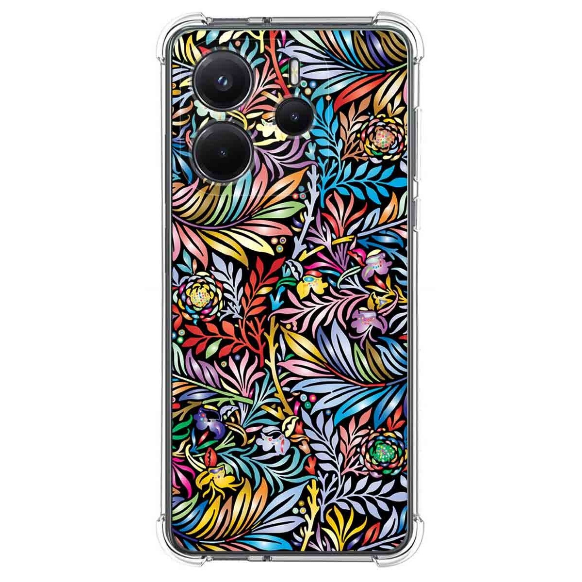 Funda Silicona Antigolpes para Xiaomi Redmi Note 14 4G diseño Flores 04 Dibujos