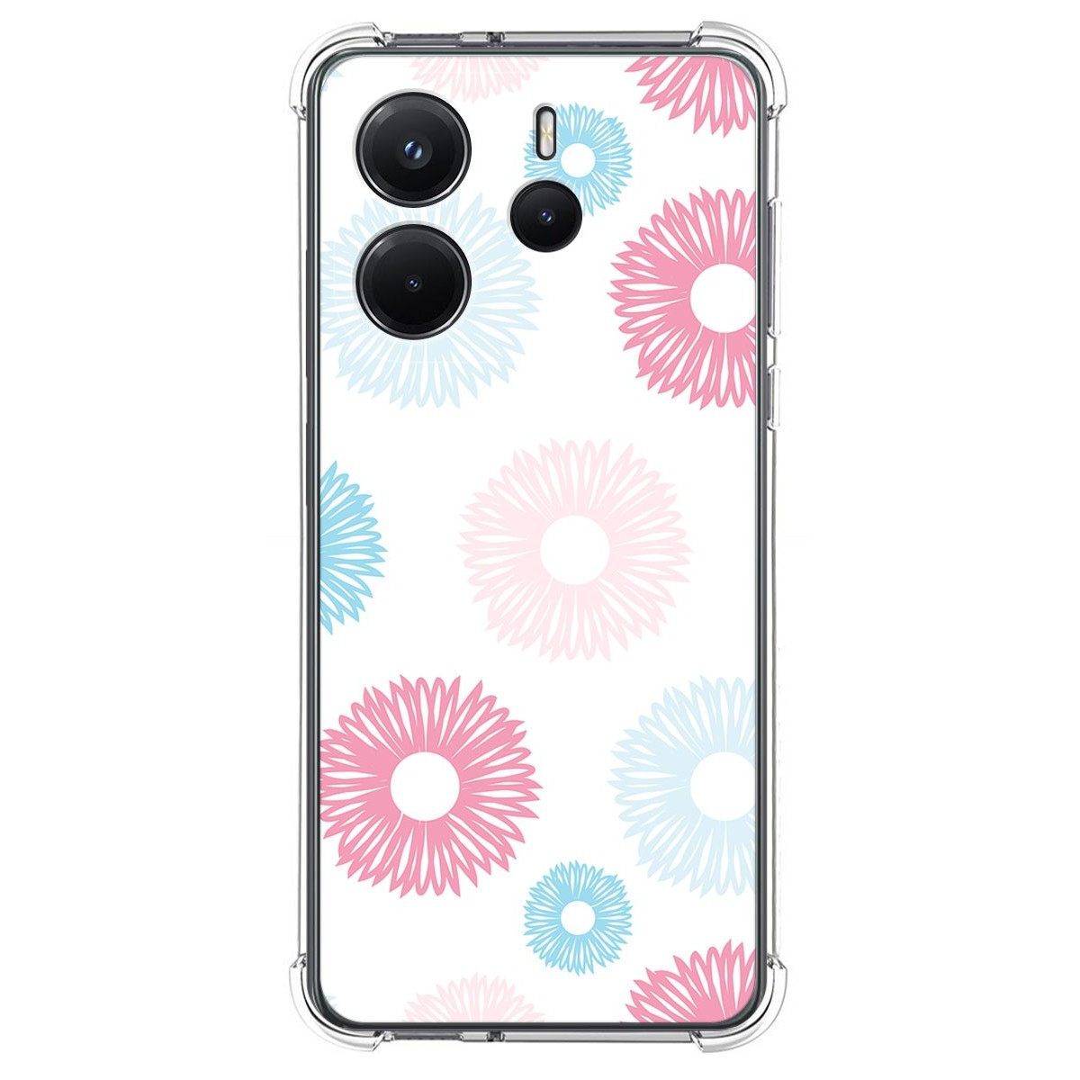 Funda Silicona Antigolpes para Xiaomi Redmi Note 14 4G diseño Flores 06 Dibujos