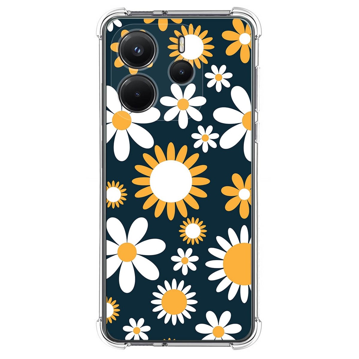 Funda Silicona Antigolpes para Xiaomi Redmi Note 14 4G diseño Flores 08 Dibujos