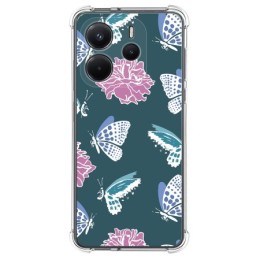 Funda Silicona Antigolpes para Xiaomi Redmi Note 14 4G diseño Flores 10 Dibujos