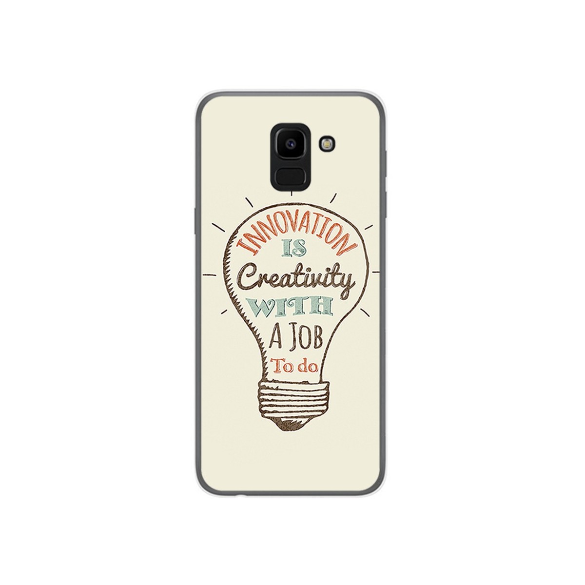 Funda Gel Tpu para Samsung Galaxy J6 (2018) Diseño Creativity Dibujos