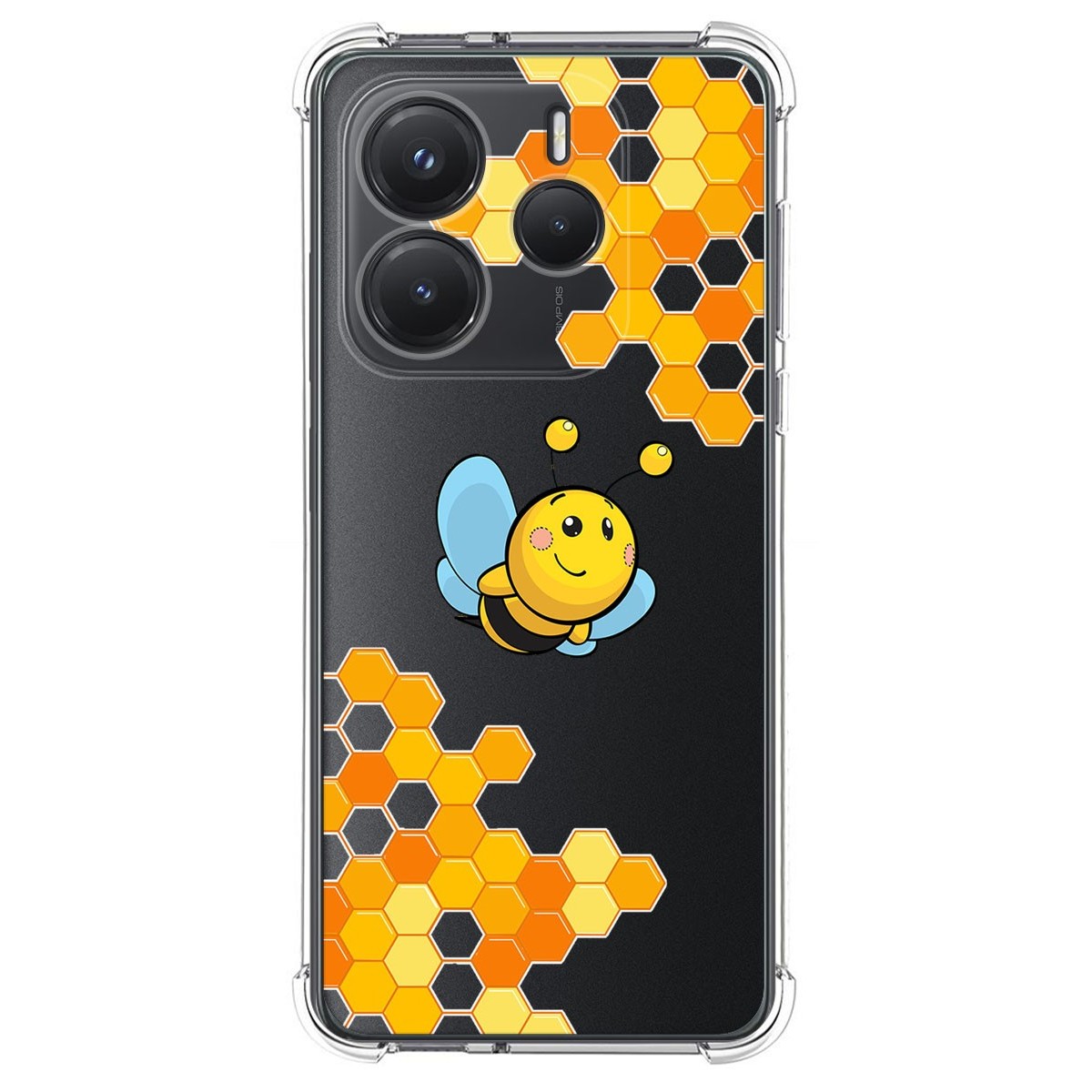 Funda Silicona Antigolpes para Xiaomi Redmi Note 14 5G diseño Abeja Dibujos
