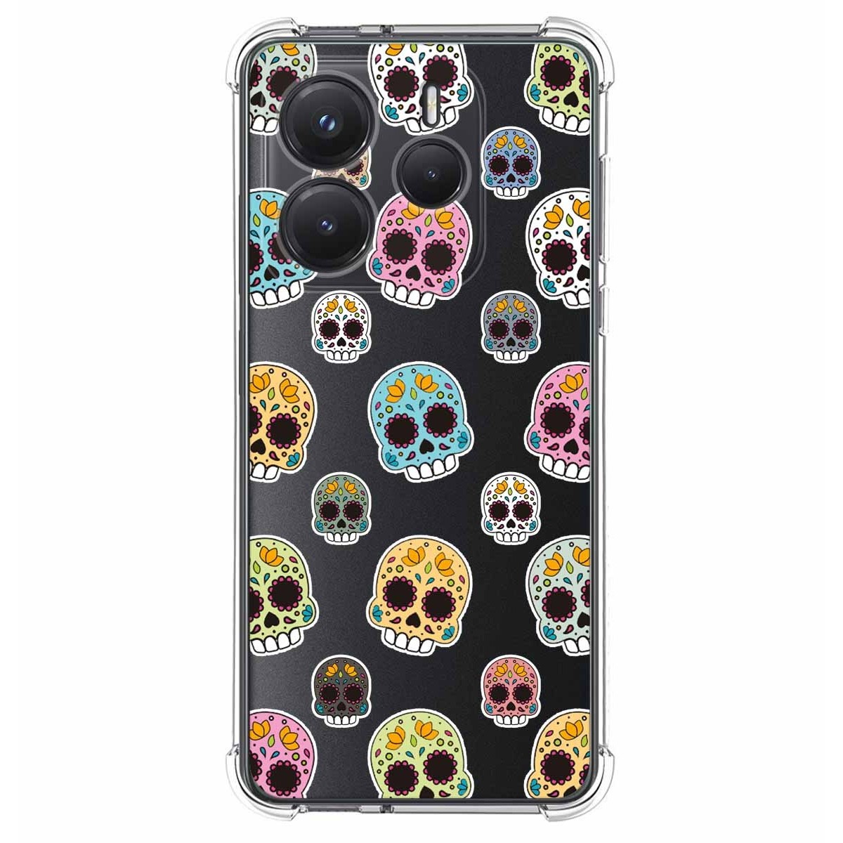Funda Silicona Antigolpes para Xiaomi Redmi Note 14 5G diseño Catrina Dibujos