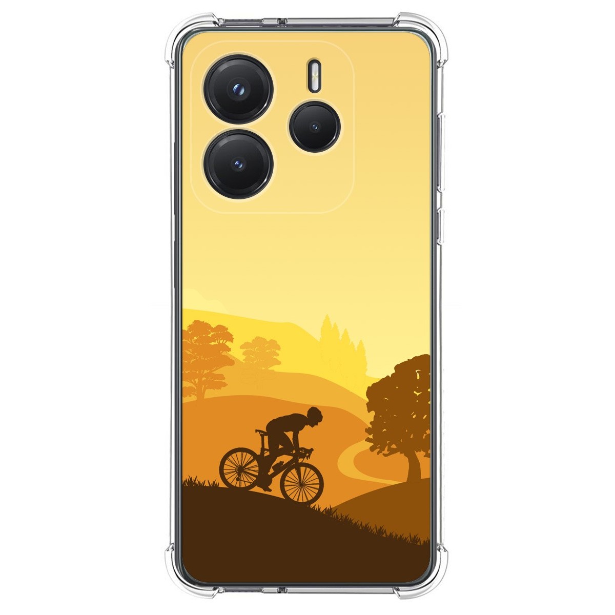 Funda Silicona Antigolpes para Xiaomi Redmi Note 14 5G diseño Ciclista Dibujos