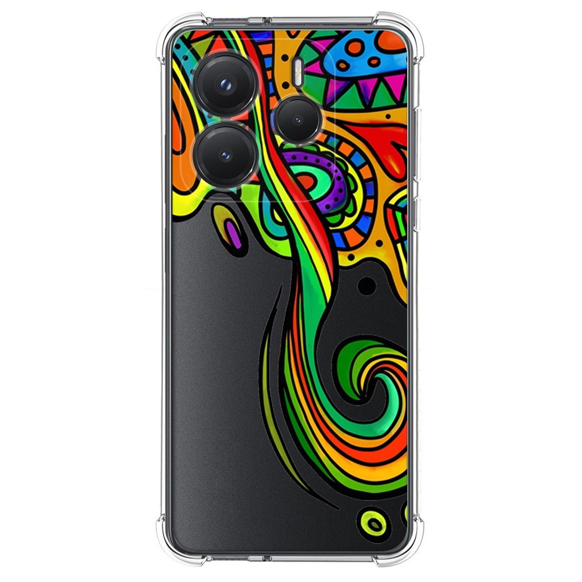 Funda Silicona Antigolpes para Xiaomi Redmi Note 14 5G diseño Colores Dibujos