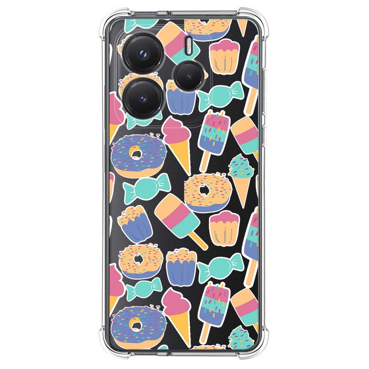 Funda Silicona Antigolpes para Xiaomi Redmi Note 14 5G diseño Dulces 02 Dibujos