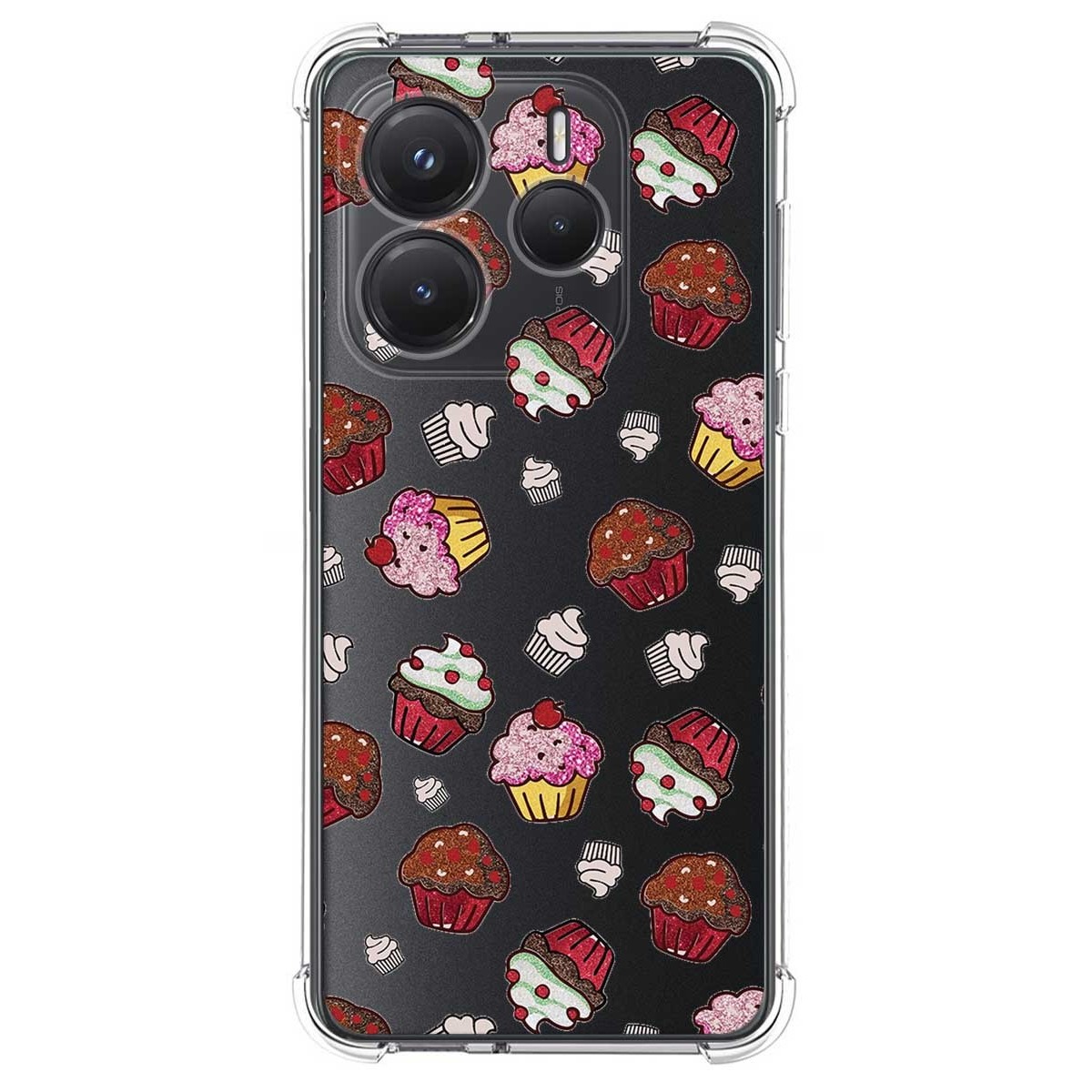Funda Silicona Antigolpes para Xiaomi Redmi Note 14 5G diseño Muffins Dibujos