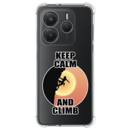 Funda Silicona Antigolpes para Xiaomi Redmi Note 14 5G diseño Mujer Escalada Dibujos